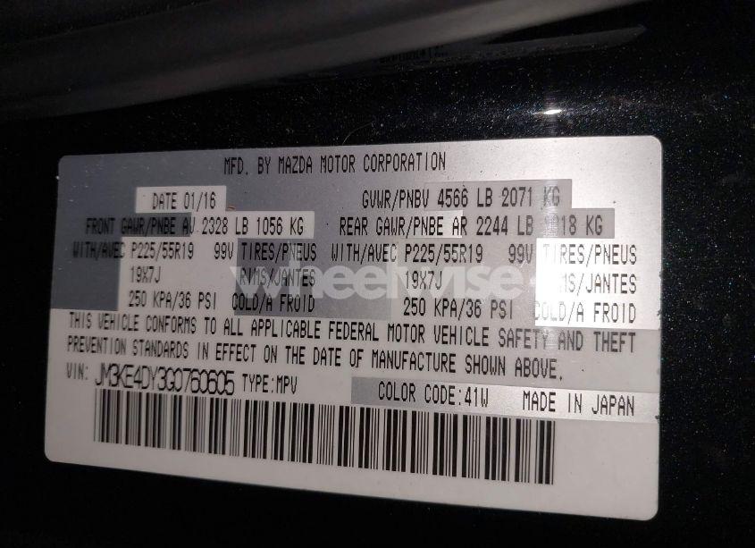 Photo 9 of 2016 Mazda Cx-5 GRAND TOURING (VIN JM3KE4DY3G0760605)