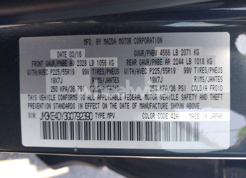 Photo 9 of 2016 Mazda Cx-5 GRAND TOURING (VIN JM3KE4DY3G0792390)