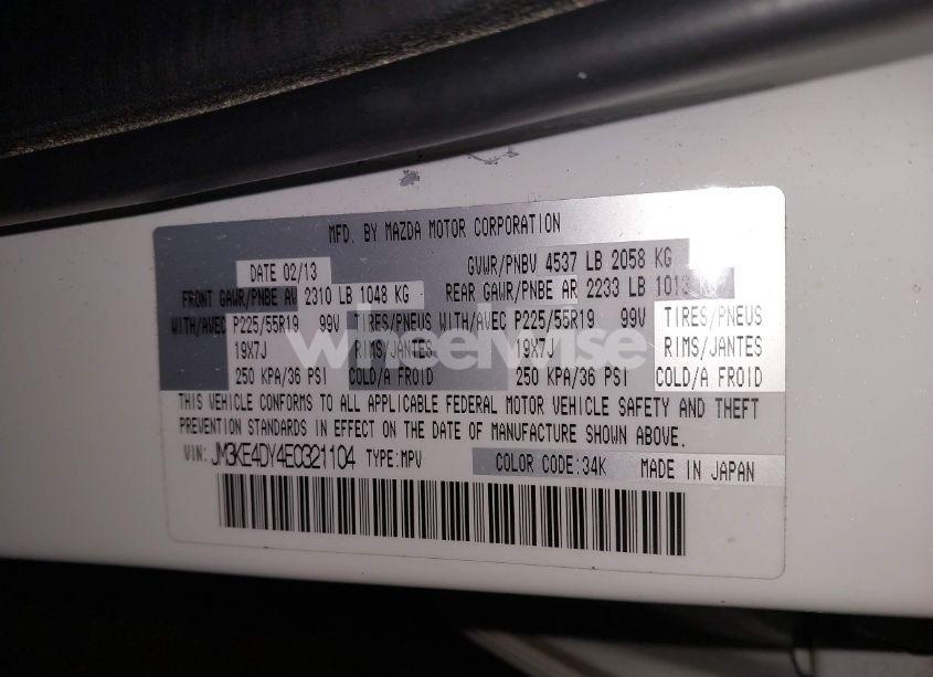 Photo 9 of 2014 Mazda Cx-5 GRAND TOURING (VIN JM3KE4DY4E0321104)