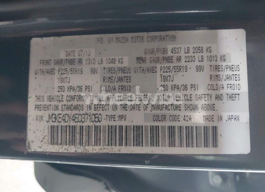 Photo 9 of 2014 Mazda Cx-5 GRAND TOURING (VIN JM3KE4DY4E0371050)