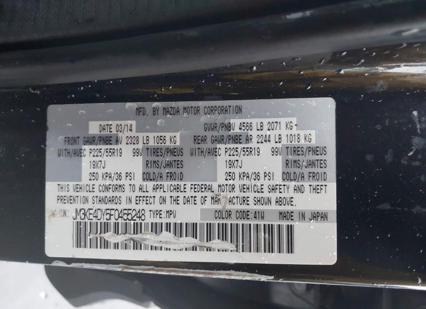 Photo 9 of 2015 Mazda Cx-5 GRAND TOURING (VIN JM3KE4DY5F0455248)