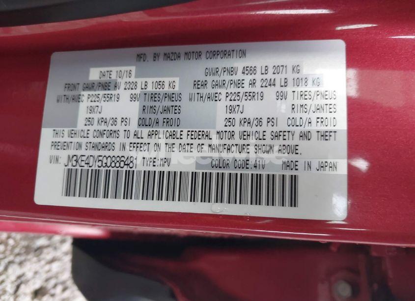 Photo 9 of 2016 Mazda Cx-5 GRAND TOURING (VIN JM3KE4DY5G0886481)