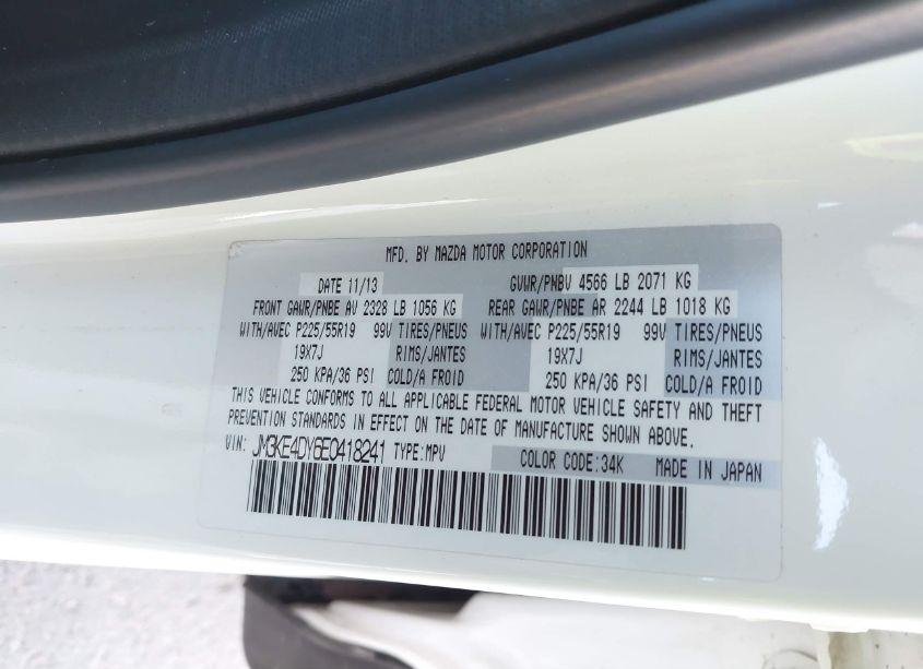 Photo 9 of 2014 Mazda Cx-5 GRAND TOURING (VIN JM3KE4DY6E0418241)