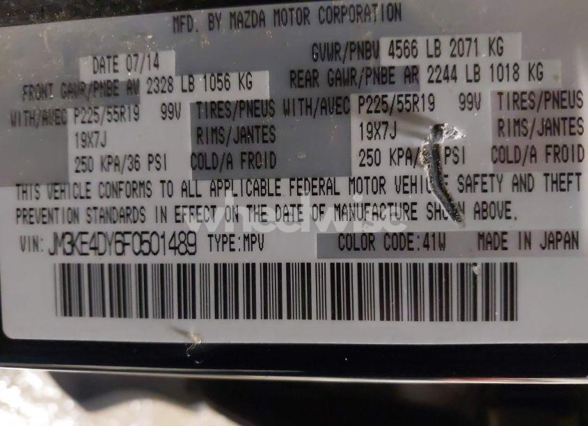 Photo 9 of 2015 Mazda Cx-5 GRAND TOURING (VIN JM3KE4DY6F0501489)