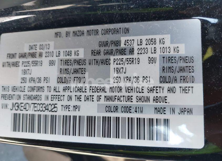 Photo 9 of 2014 Mazda Cx-5 GRAND TOURING (VIN JM3KE4DY7E0334025)