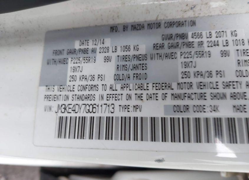 Photo 9 of 2016 Mazda Cx-5 GRAND TOURING (VIN JM3KE4DY7G0611713)