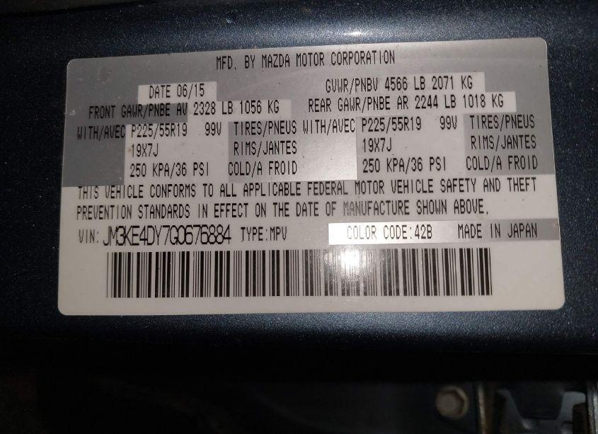 Photo 9 of 2016 Mazda Cx-5 GRAND TOURING (VIN JM3KE4DY7G0676884)