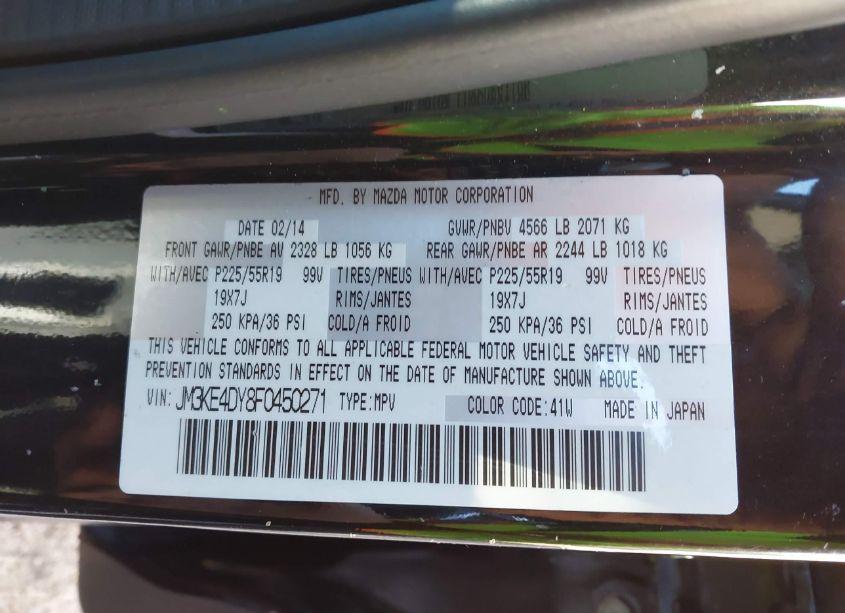 Photo 9 of 2015 Mazda Cx-5 GRAND TOURING (VIN JM3KE4DY8F0450271)