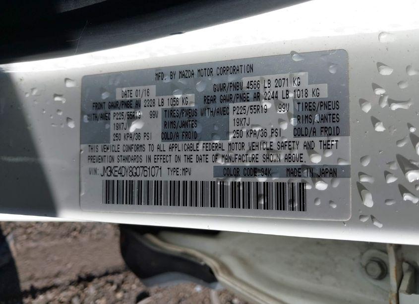Photo 9 of 2016 Mazda Cx-5 GRAND TOURING (VIN JM3KE4DY8G0761071)
