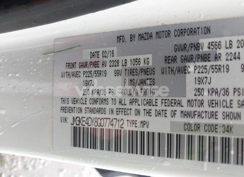 Photo 9 of 2016 Mazda Cx-5 GRAND TOURING (VIN JM3KE4DY8G0774712)