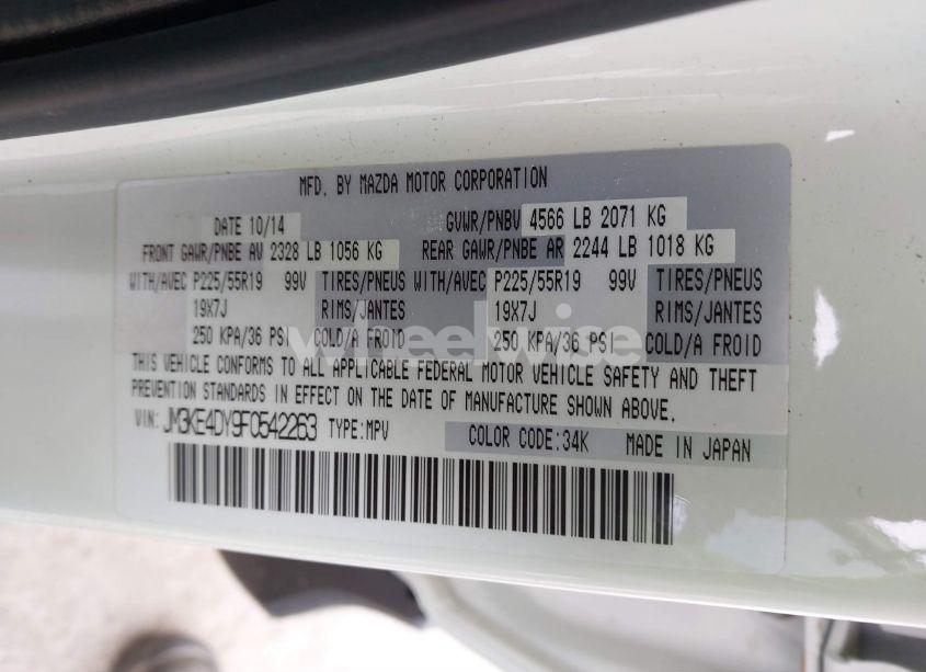 Photo 9 of 2015 Mazda Cx-5 GRAND TOURING (VIN JM3KE4DY9F0542263)