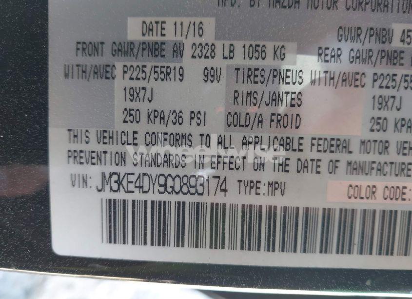 Photo 9 of 2016 Mazda Cx-5 GRAND TOURING (VIN JM3KE4DY9G0893174)