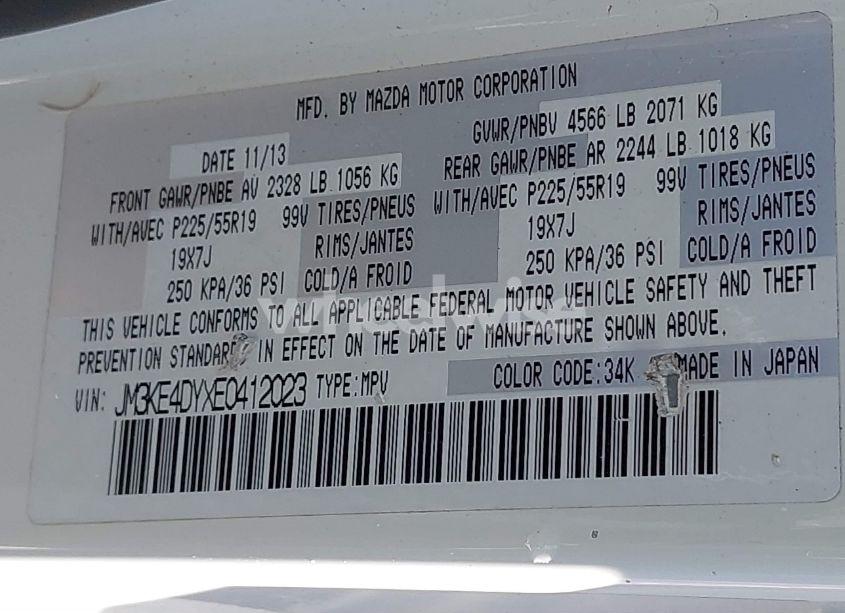 Photo 9 of 2014 Mazda Cx-5 GRAND TOURING (VIN JM3KE4DYXE0412023)