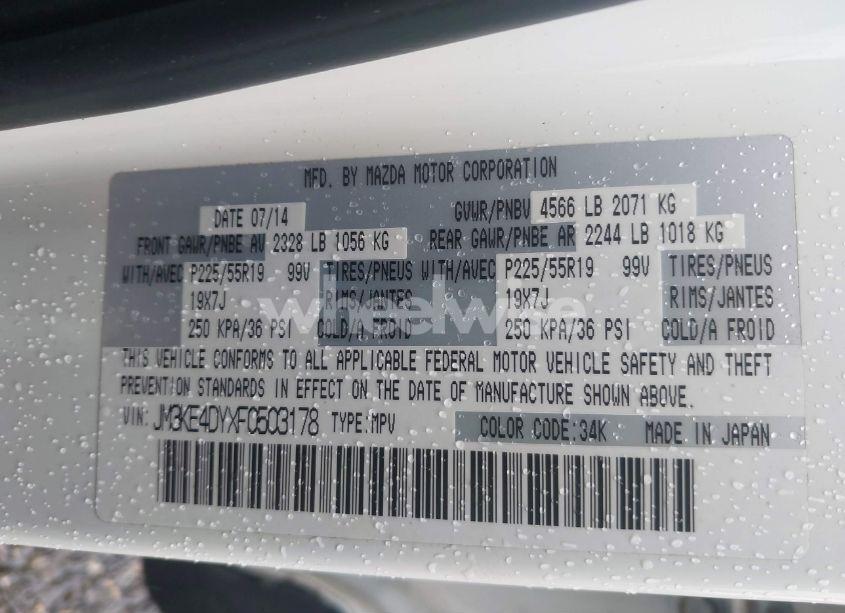 Photo 9 of 2015 Mazda Cx-5 GRAND TOURING (VIN JM3KE4DYXF0503178)