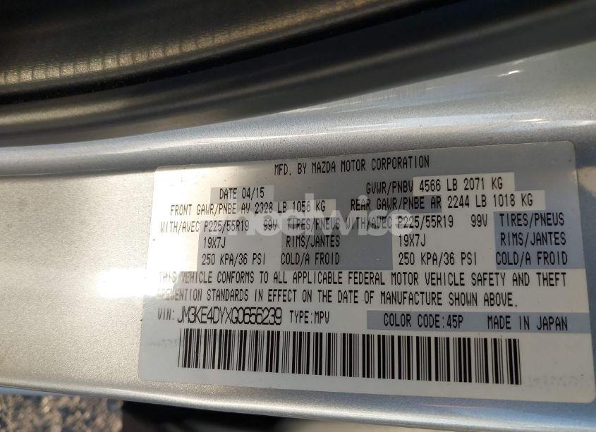 Photo 9 of 2016 Mazda Cx-5 GRAND TOURING (VIN JM3KE4DYXG0656239)