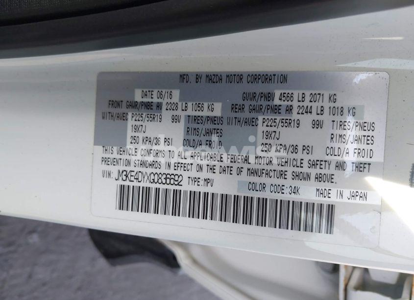 Photo 9 of 2016 Mazda Cx-5 GRAND TOURING (VIN JM3KE4DYXG0836692)