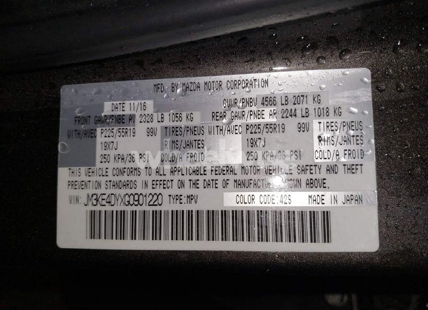 Photo 9 of 2016 Mazda Cx-5 GRAND TOURING (VIN JM3KE4DYXG0901220)