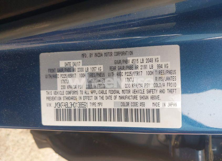 Photo 9 of 2017 Mazda Cx-5 SPORT (VIN JM3KFABL3H0138591)