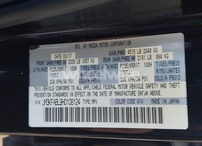 Photo 9 of 2017 Mazda Cx-5 SPORT (VIN JM3KFABL9H0108124)