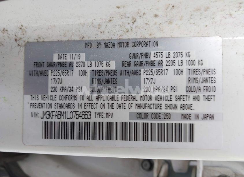 Photo 9 of 2020 Mazda Cx-5 SPORT (VIN JM3KFABM1L0754663)