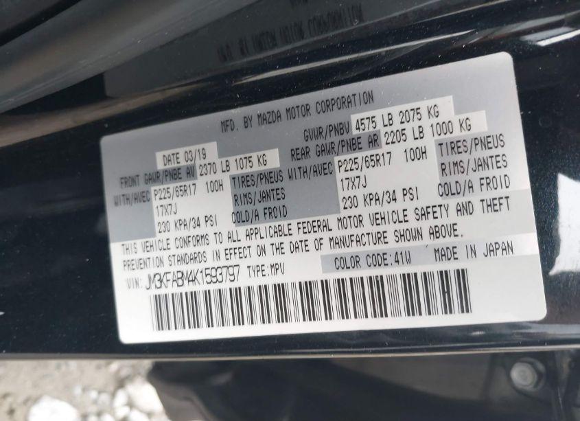 Photo 9 of 2019 Mazda Cx-5 SPORT (VIN JM3KFABM4K1593797)