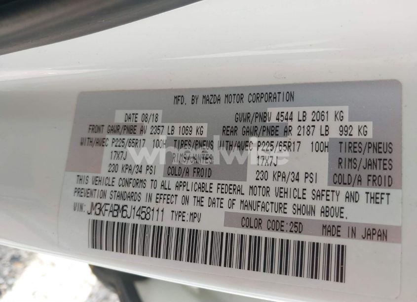 Photo 9 of 2018 Mazda Cx-5 SPORT (VIN JM3KFABM6J1458111)