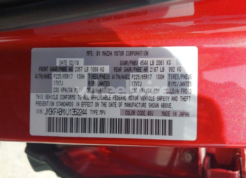 Photo 9 of 2018 Mazda Cx-5 SPORT (VIN JM3KFABMXJ1352244)