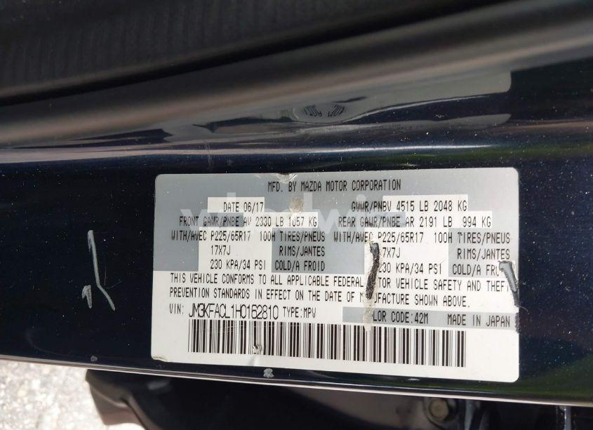 Photo 9 of 2017 Mazda Cx-5 TOURING (VIN JM3KFACL1H0162810)