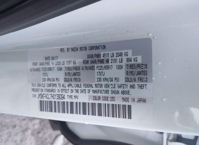 Photo 9 of 2017 Mazda Cx-5 TOURING (VIN JM3KFACL7H0139094)