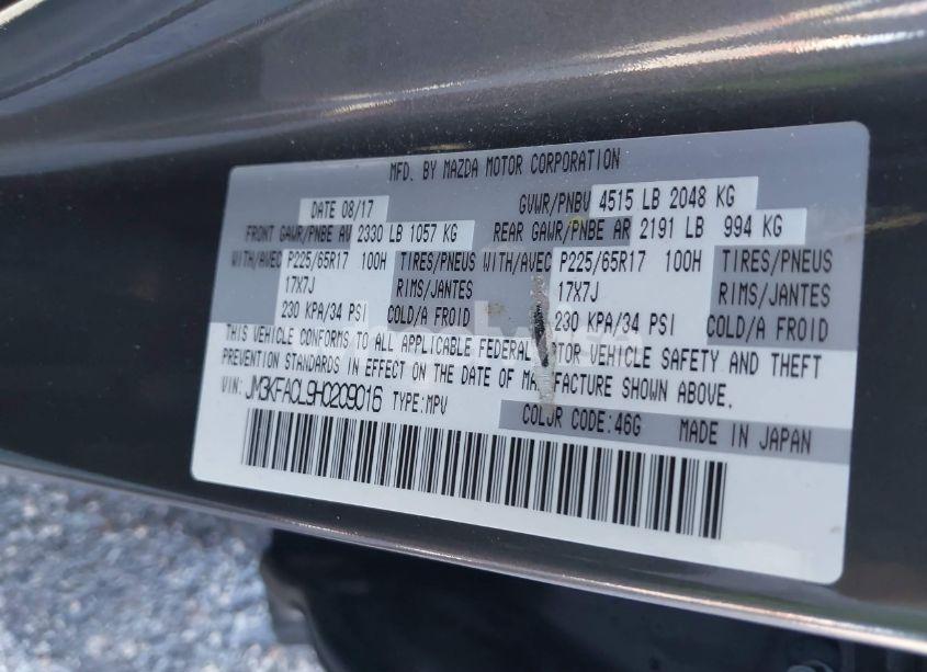 Photo 9 of 2017 Mazda Cx-5 TOURING (VIN JM3KFACL9H0209016)