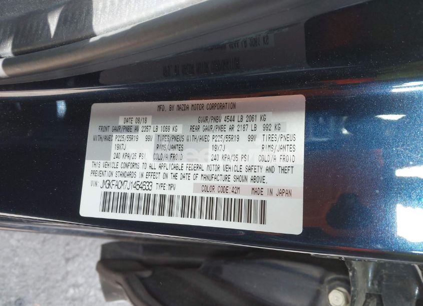 Photo 9 of 2018 Mazda Cx-5 TOURING (VIN JM3KFACM7J1454633)