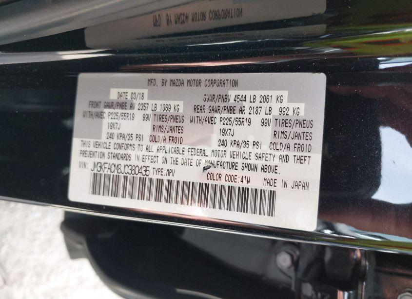 Photo 9 of 2018 Mazda Cx-5 TOURING (VIN JM3KFACM8J0380435)