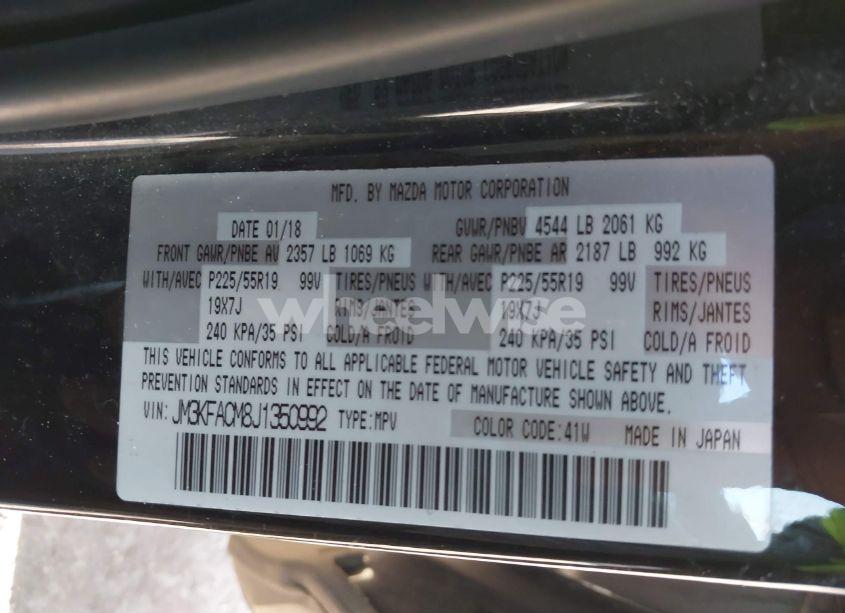 Photo 9 of 2018 Mazda Cx-5 TOURING (VIN JM3KFACM8J1350992)