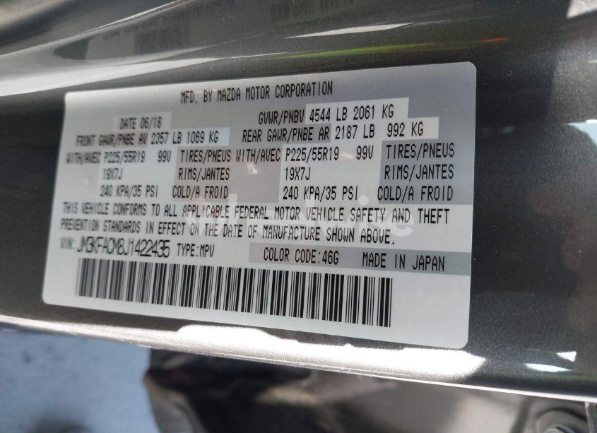 Photo 9 of 2018 Mazda Cx-5 TOURING (VIN JM3KFACM8J1422435)