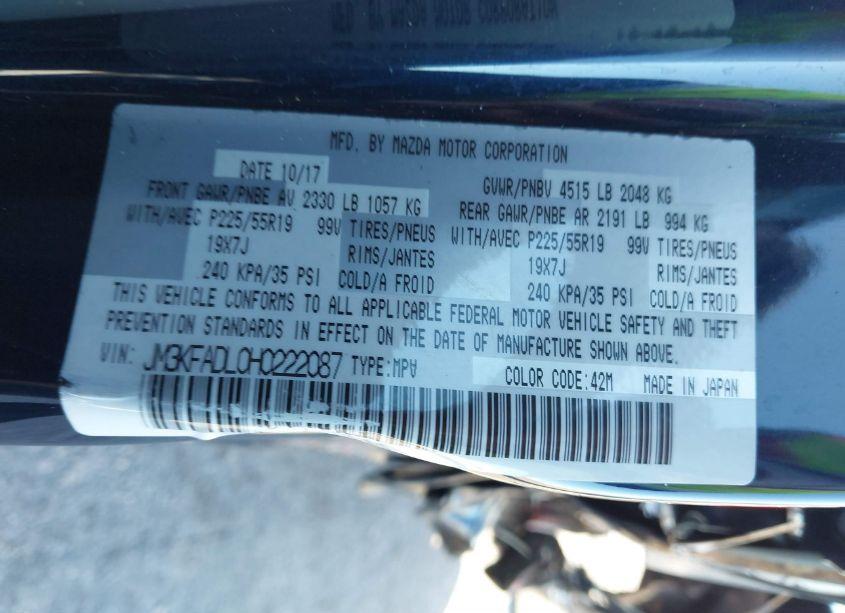 Photo 9 of 2017 Mazda Cx-5 (VIN JM3KFADL0H0222087)