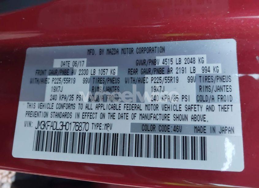 Photo 9 of 2017 Mazda Cx-5 GRAND SELECT (VIN JM3KFADL3H0176870)