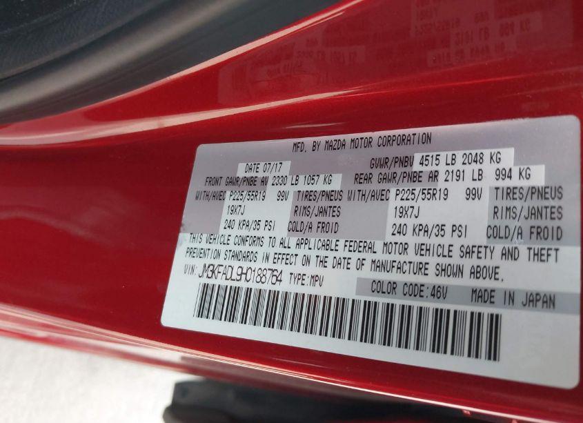 Photo 9 of 2017 Mazda Cx-5 GRAND SELECT (VIN JM3KFADL9H0188764)