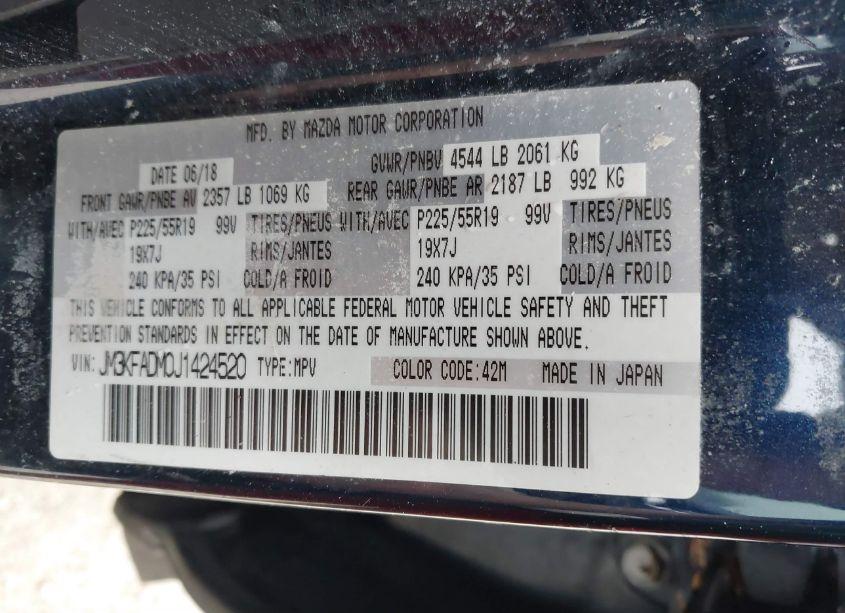 Photo 9 of 2018 Mazda Cx-5 GRAND TOURING (VIN JM3KFADM0J1424520)