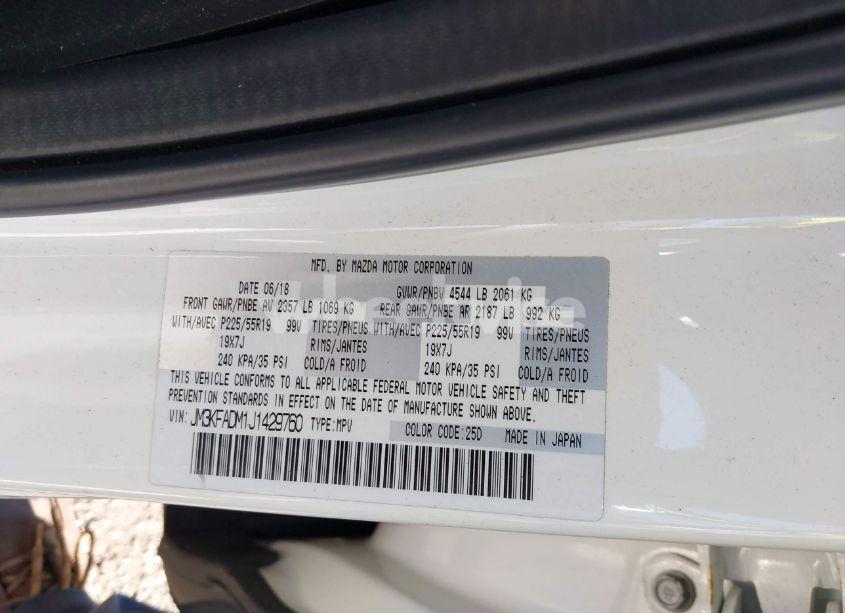 Photo 9 of 2018 Mazda Cx-5 GRAND TOURING (VIN JM3KFADM1J1429760)