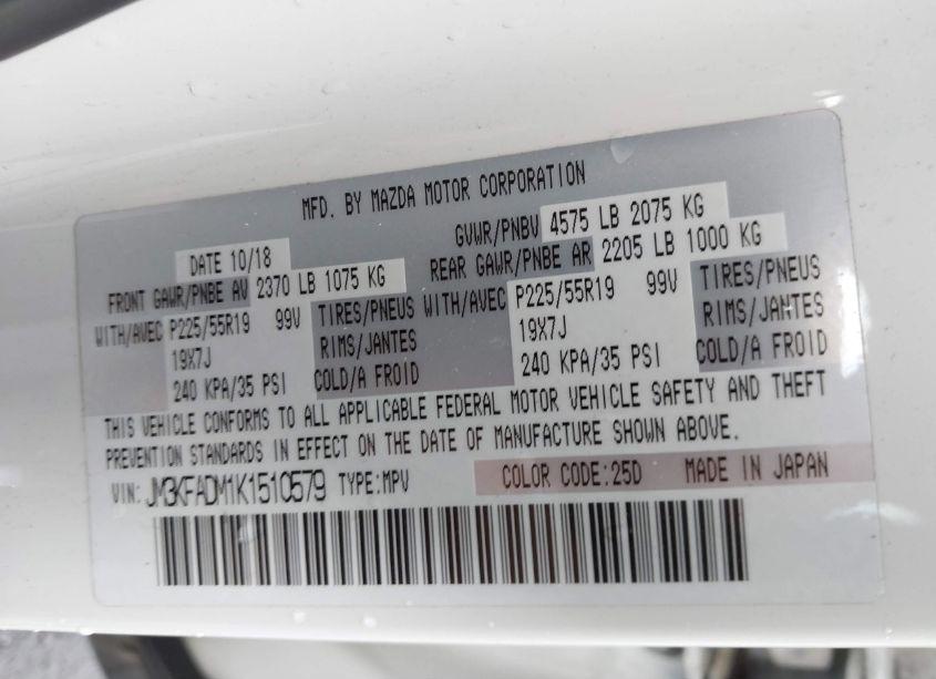 Photo 9 of 2019 Mazda Cx-5 GRAND TOURING (VIN JM3KFADM1K1510579)