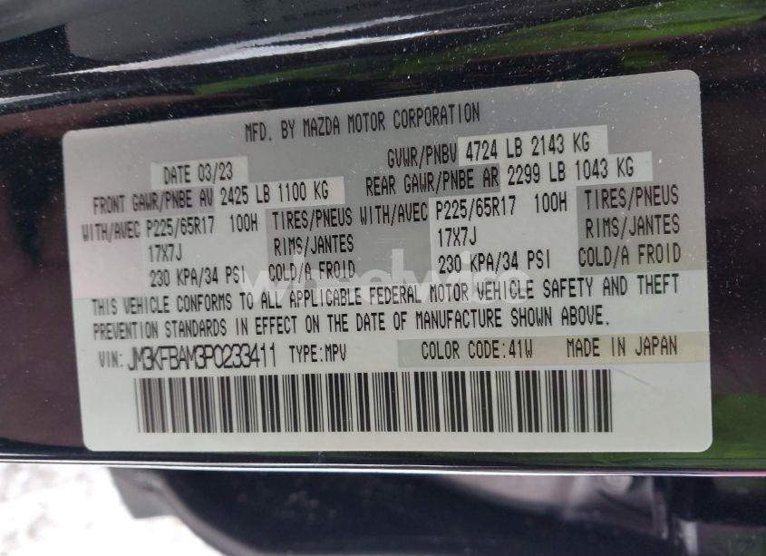 Photo 9 of 2023 Mazda Cx-5 2.5 S (VIN JM3KFBAM3P0233411)