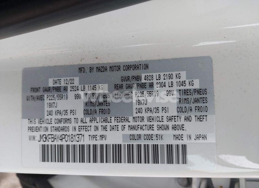 Photo 9 of 2023 Mazda Cx-5 2.5 TURBO (VIN JM3KFBAY4P0181371)