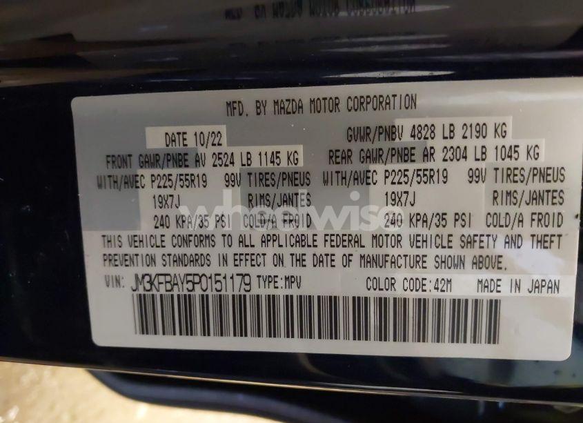 Photo 9 of 2023 Mazda Cx-5 2.5 TURBO (VIN JM3KFBAY5P0151179)