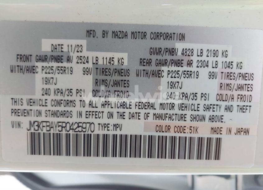 Photo 9 of 2024 Mazda Cx-5 2.5 CARBON TURBO (VIN JM3KFBAY5R0425970)