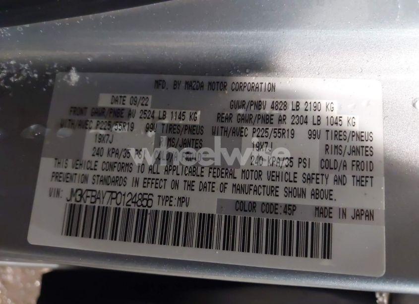 Photo 9 of 2023 Mazda Cx-5 2.5 TURBO (VIN JM3KFBAY7P0124856)