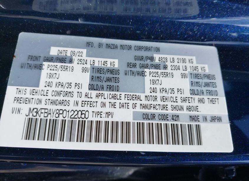 Photo 9 of 2023 Mazda Cx-5 2.5 TURBO (VIN JM3KFBAY8P0122050)