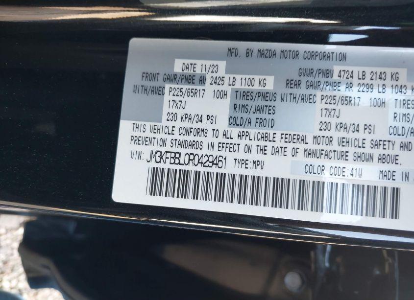 Photo 9 of 2024 Mazda Cx-5 2.5 S SELECT (VIN JM3KFBBL0R0429461)