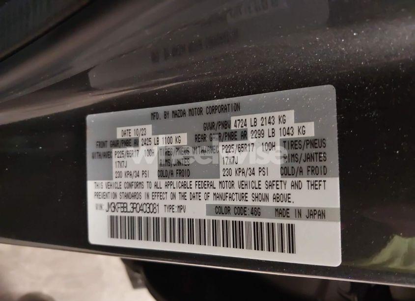 Photo 9 of 2024 Mazda Cx-5 2.5 S SELECT (VIN JM3KFBBL3R0403081)