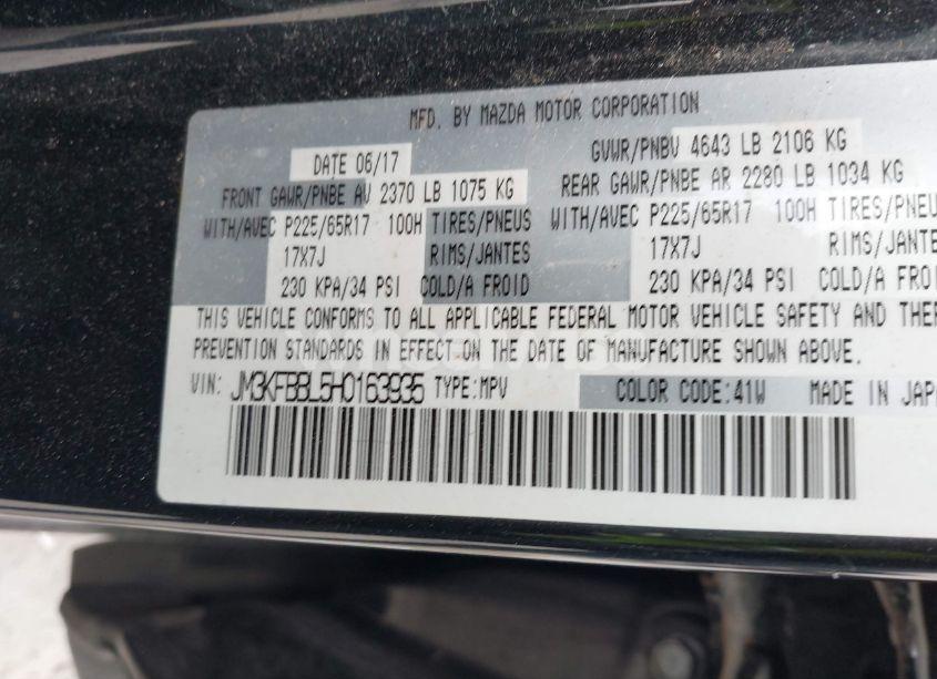 Photo 9 of 2017 Mazda Cx-5 SPORT (VIN JM3KFBBL5H0163935)