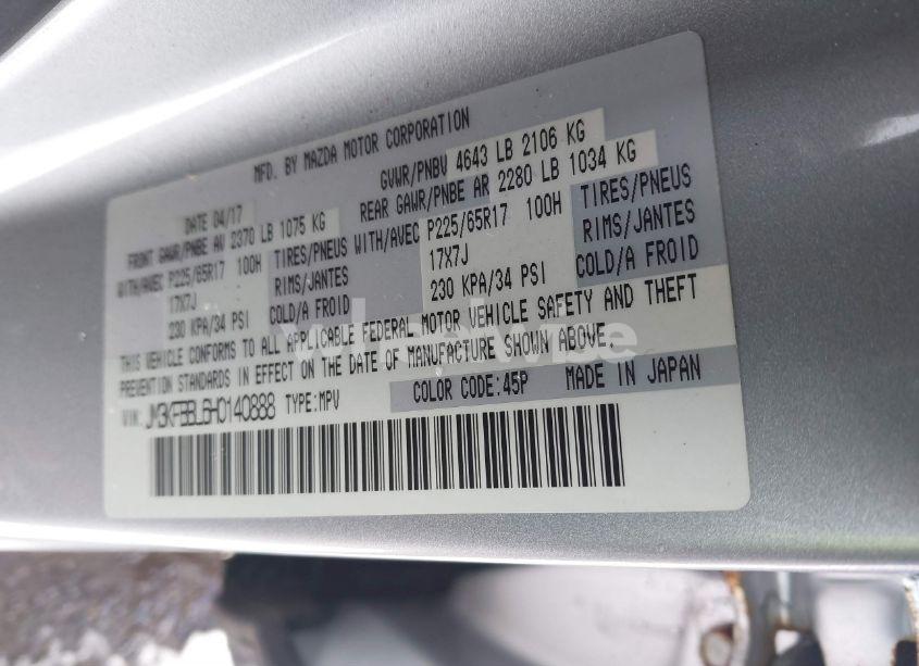 Photo 9 of 2017 Mazda Cx-5 SPORT (VIN JM3KFBBL6H0140888)